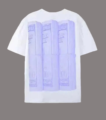 100 dollars graphic design blue ribbon