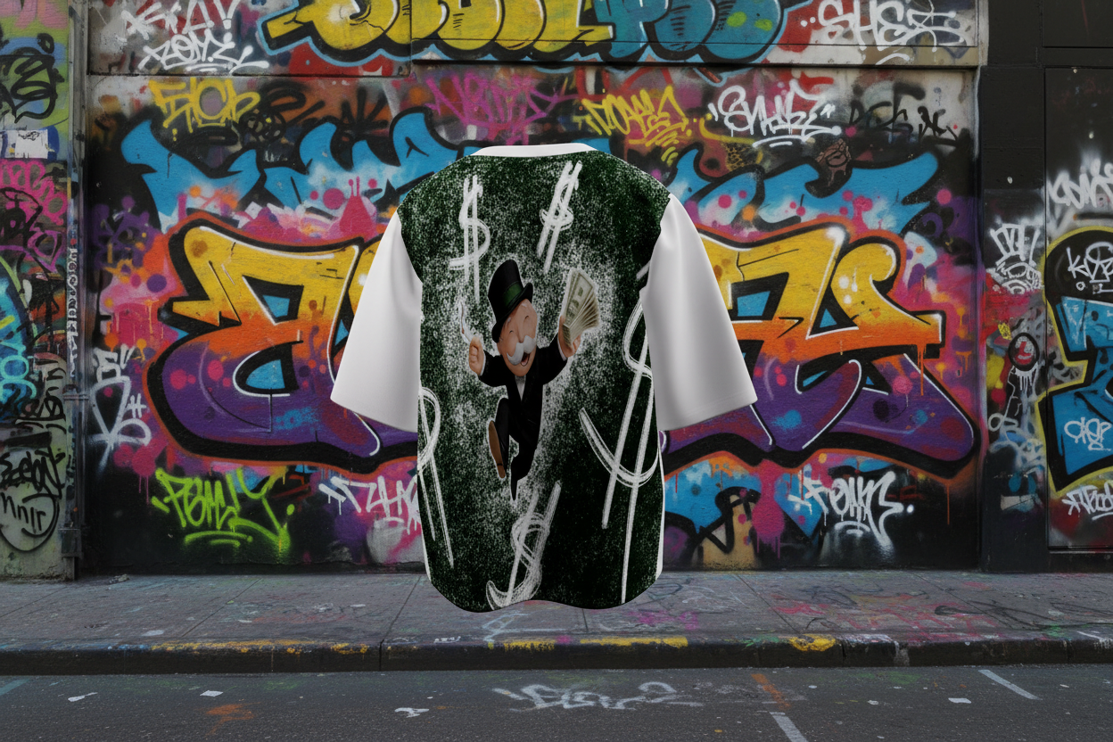 Money Man backside graphic design